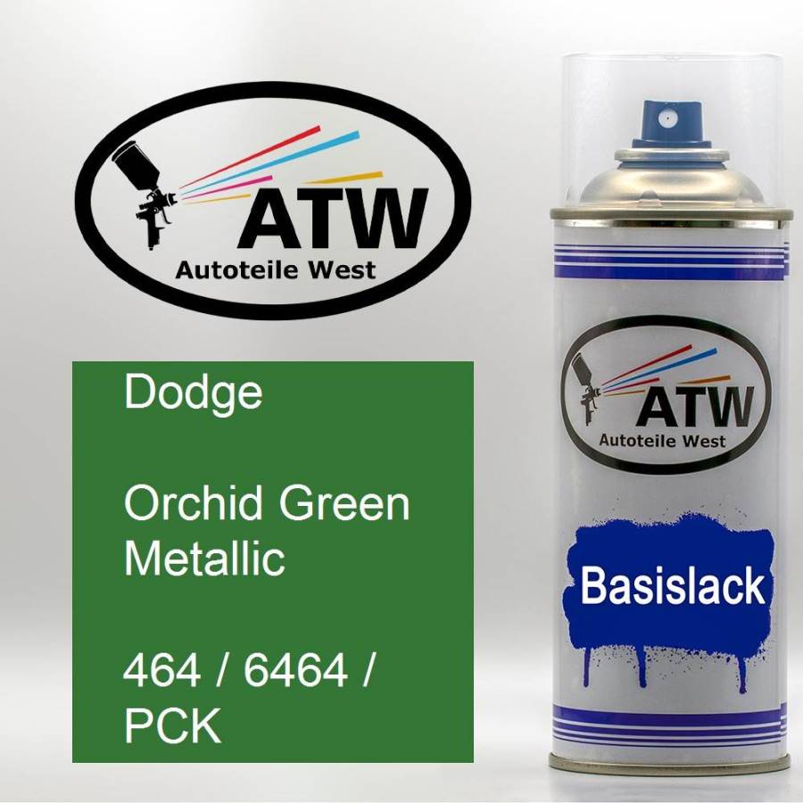 Dodge, Orchid Green Metallic, 464 / 6464 / PCK: 400ml Sprühdose, von ATW Autoteile West.